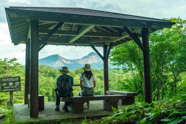 中瀬沼展望台 磐梯山