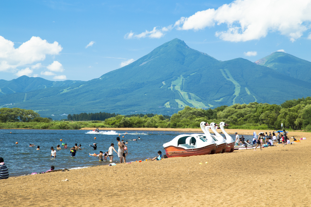 猪苗代湖 天神浜