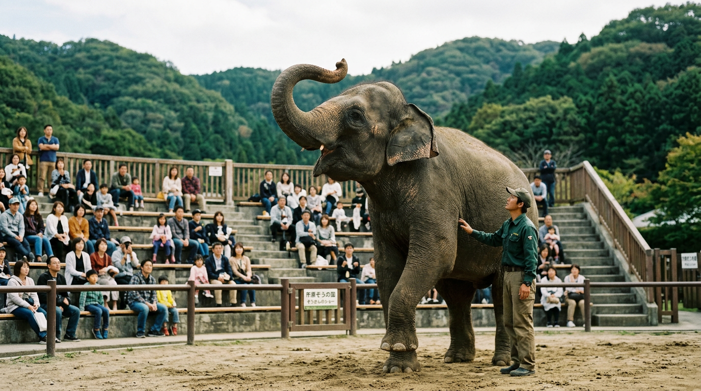 市原ぞうの国 パフォーマンス