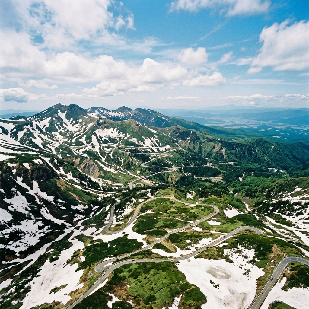 蔵王山系ルート全景